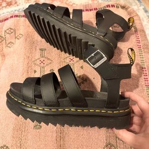 Black Blaire Dr. Marten Gladiator Sandals Size 9